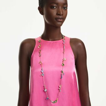 swarovski سلسلة gema، قطع متنوع، ألوان متعددة، طلاء باللون الذهبي