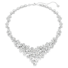 swarovski constella necklace mixed cuts clasp white rhodium plated