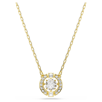 swarovski قلادة una angelic، قطع متنوع، لون أبيض، لمسة نهائية من الذهب عيار 18 قيراط