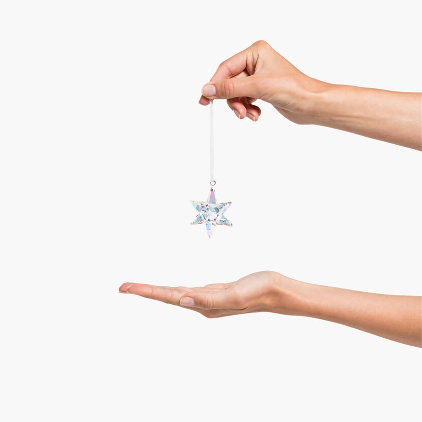 swarovski زينة متدلية على شكل نجمة، متلألئة، متوسطة