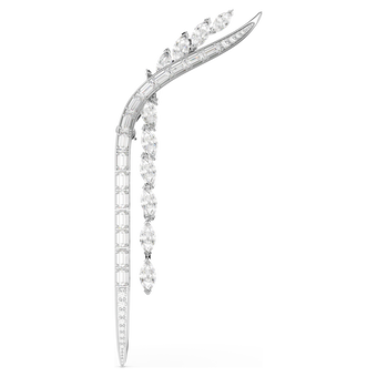 swarovski بروش mesmera، قطع متنوع، لون أبيض، طلاء روديوم
