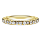 swarovski خاتم eternity، ألماس مُصنع في المختبر بإجمالي 0 4 قيراط، شكل دائري، ذهب أصفر عيار 18