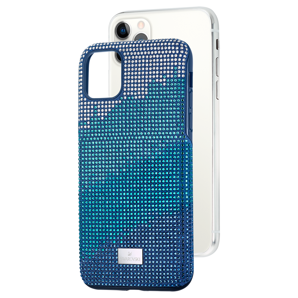 اشتري غطاء هاتف ذكي Crystalgram بمصد مدمج Iphone 11 Pro Max أزرق اللون سواروفسكي في الرياض جدة السعودية 5533965