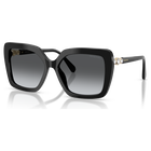 swarovski نظارة شمسية، شكل مربع، sk6049، لون بني