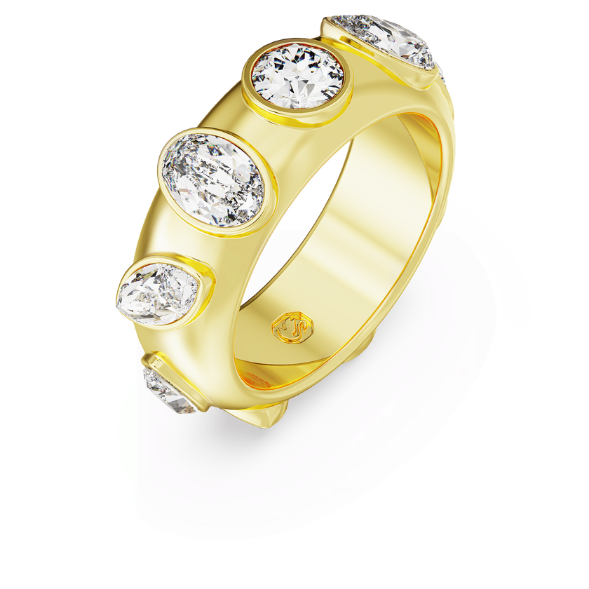 swarovski خاتم imber، قطع متنوع، لون أبيض، طلاء بلون ذهبي