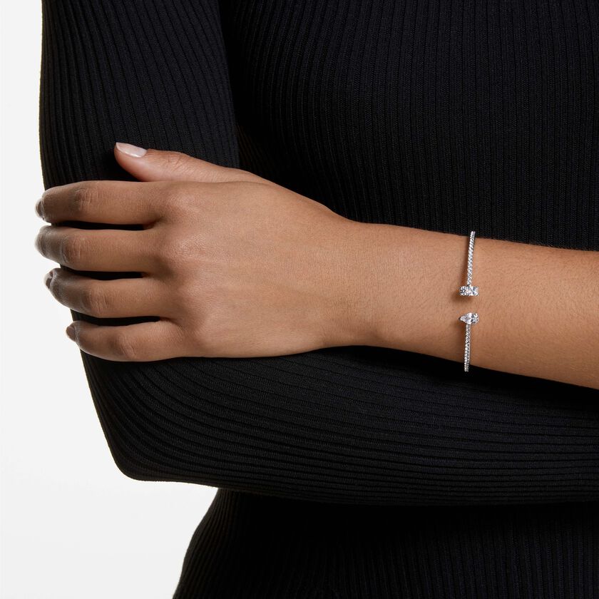 swarovski سوار mesmera، قطع مختلط، لون أبيض، طلاء روديوم