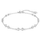 swarovski remix collection strand round cut white rhodium plated