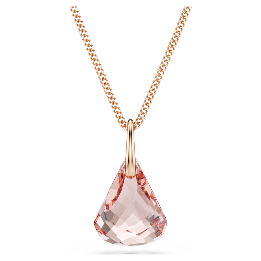 swarovski قلادة متدلية lunar، لمسة نهائية من الذهب الوردي عيار 18 قيراط