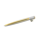 قلم Lucent Celebration 2022، مزدان بنجمة، لون أبيض، طلاء باللون الذهبي