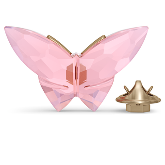 مغناطيس بتصميم فراشة من Jungle Beats، لون وردي، حجم كبير swarovski مغناطيس بتصميم فراشة من jungle beats، لون وردي، حجم كبير