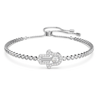 swarovski subtle bracelet hand white rhodium plated