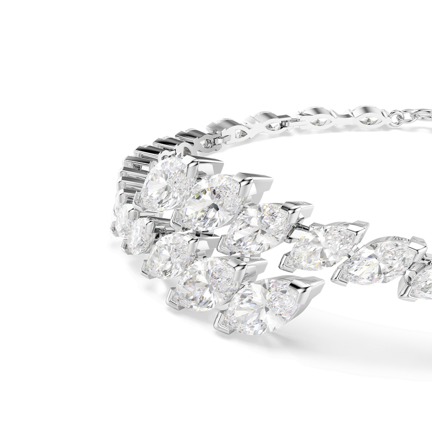 swarovski سوار mesmera، قطع ماركيز، لون أبيض، طلاء روديوم