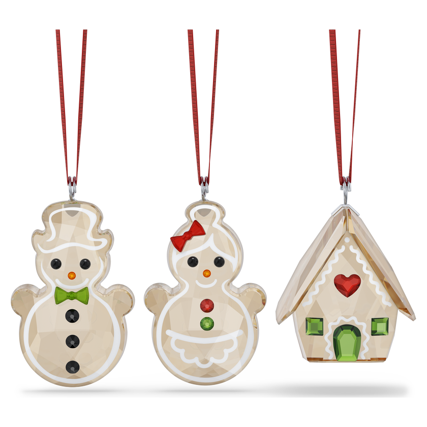 swarovski طقم قطع زينة holiday cheers على شكل كعكة الزنجبيل