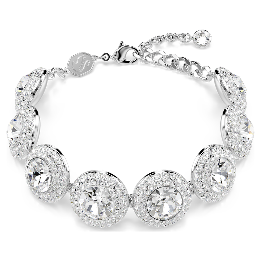 swarovski سوار una angelic، لون أبيض، طلاء روديوم