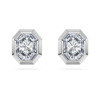 Octagon stud earrings, Lab-grown diamonds 1.0 ct tw, Octagon shape, 18K white gold swarovski octagon stud earrings  lab grown diamonds 1 0 ct tw  octagon shape  18k white gold