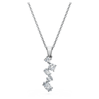 swarovski قلادة galaxy، ألماس مُصنع في المختبر بإجمالي 0 9 قيراط، أشكال متنوعة، ذهب أبيض عيار 18