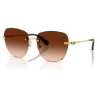 swarovski نظارات شمسية، شكل مربع، sk7043، لون بني