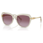 swarovski نظارات شمسية، شكل فراشة، sk6073، لون بيج