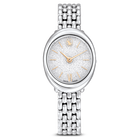 swarovski imber watch swiss made metal bracelet silver tone stainless steel