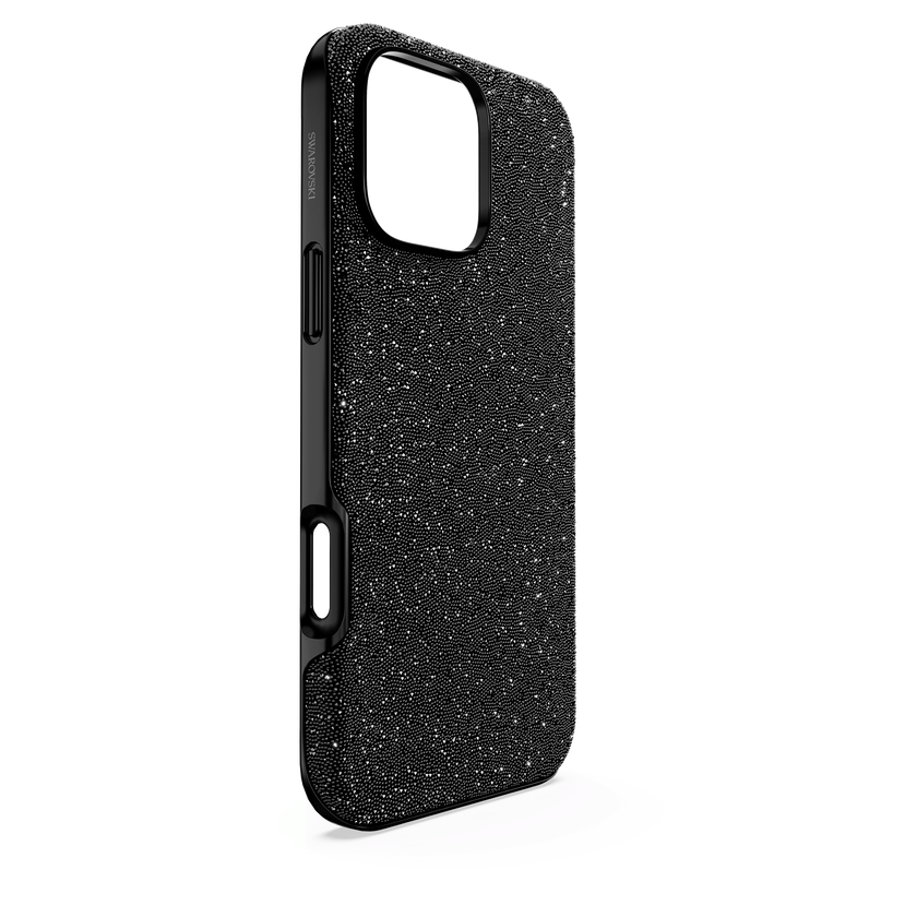 swarovski حافظة high للهاتف الذكي، iphone  16 pro max، لون أسود