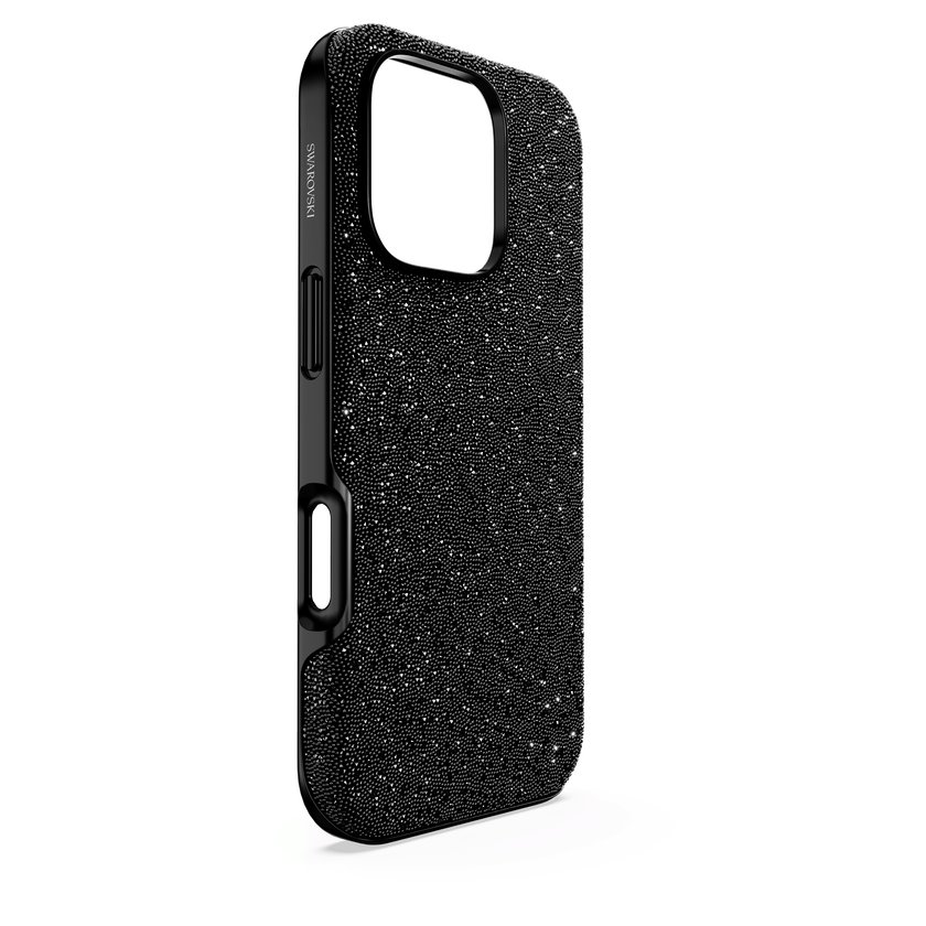swarovski حافظة هاتف ذكي high، iphone  16 pro، لون أسود