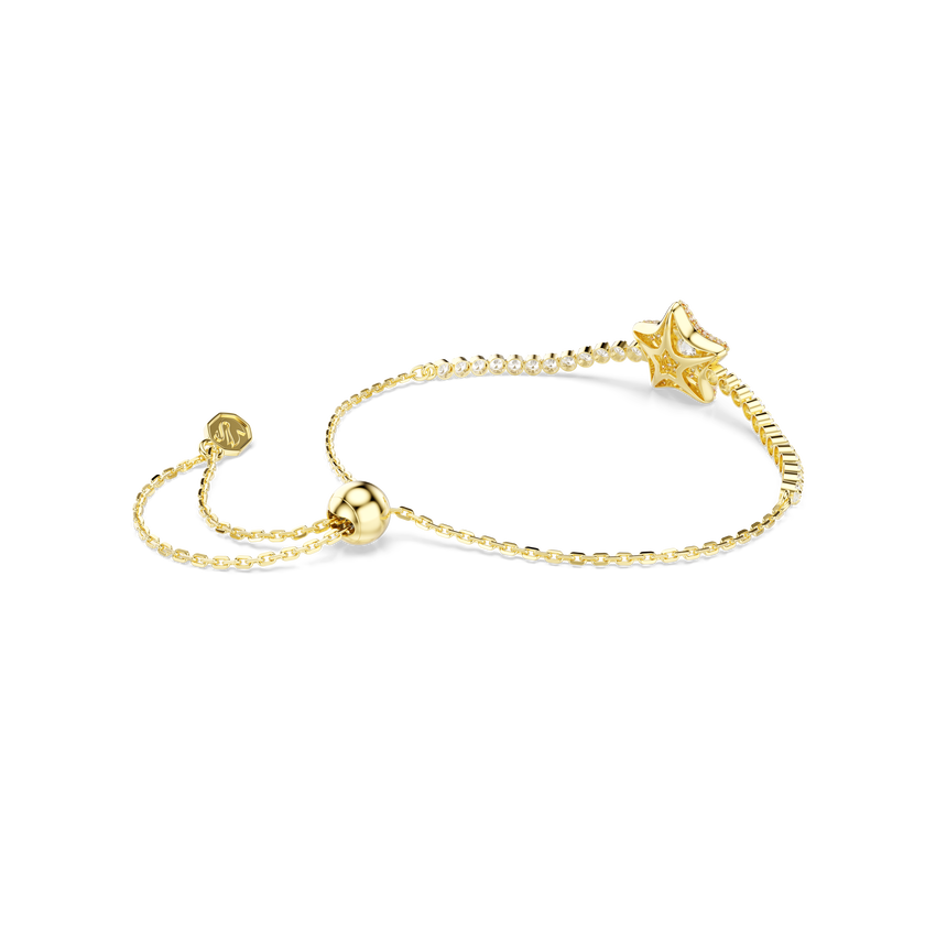 swarovski سوار sublima، قطع مُستدير، شكل نجمة، ألوان متعددة، لمسة نهائية من الذهب عيار 18 قيراط