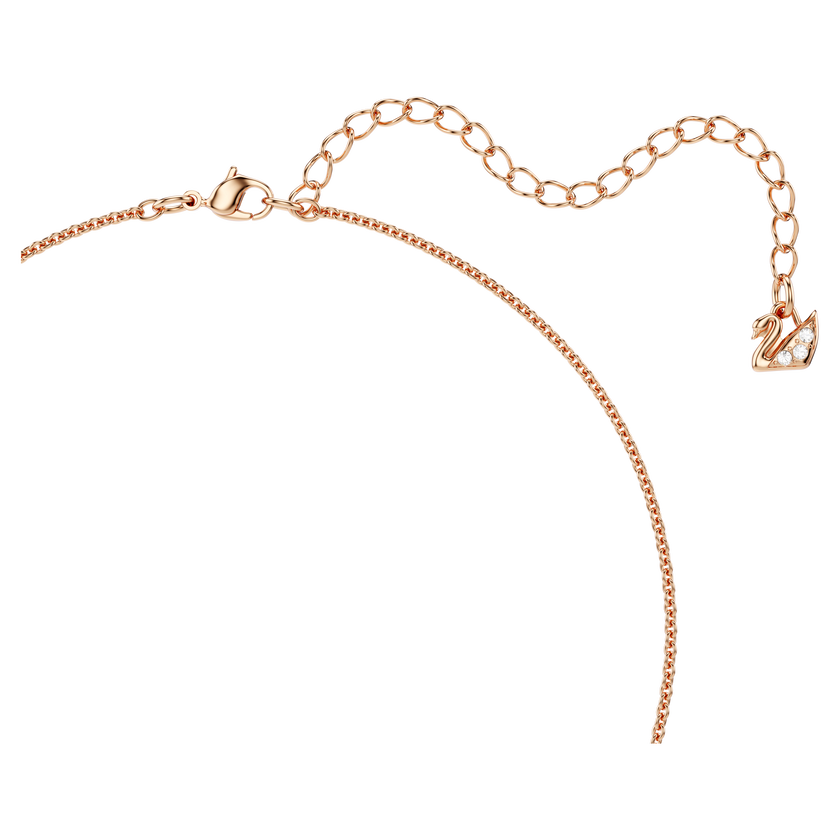 swarovski قلادة teddy، شكل دب، لون وردي، لمسة نهائية من الذهب الوردي عيار 18 قيراط