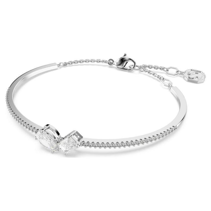 swarovski سوار mesmera ، قطع متنوع، لون أبيض، طلاء روديوم