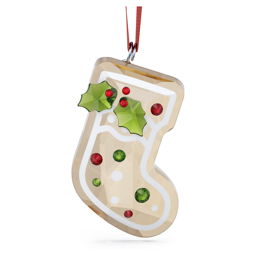 swarovski قطعة زينة holiday cheers على شكل كعكة الزنجبيل بتصميم جورب