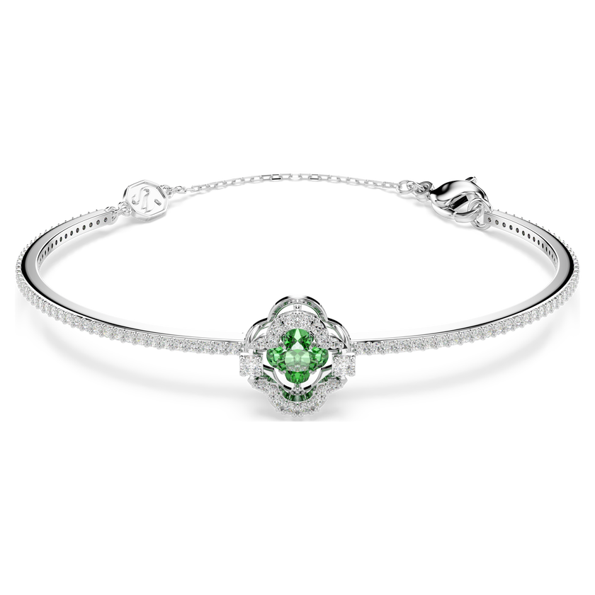 swarovski سوار una angelic، قطع متنوع، لون أخضر، طلاء روديوم
