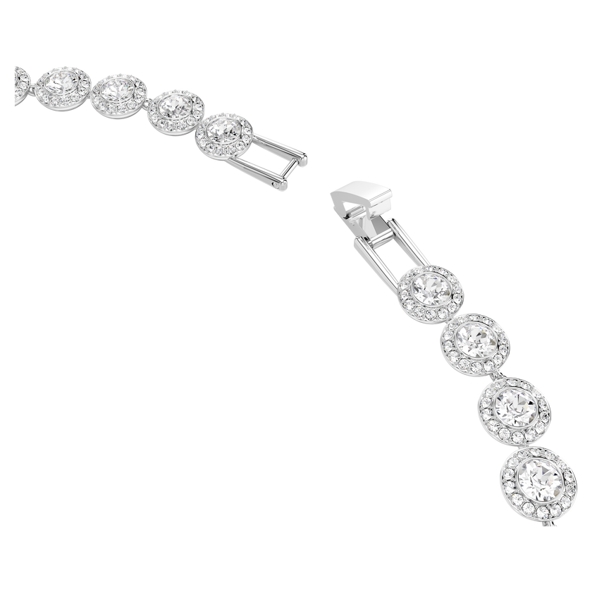 swarovski عقد una angelic، قطع مُستدير، حجم متوسط، لون أبيض، طلاء روديوم