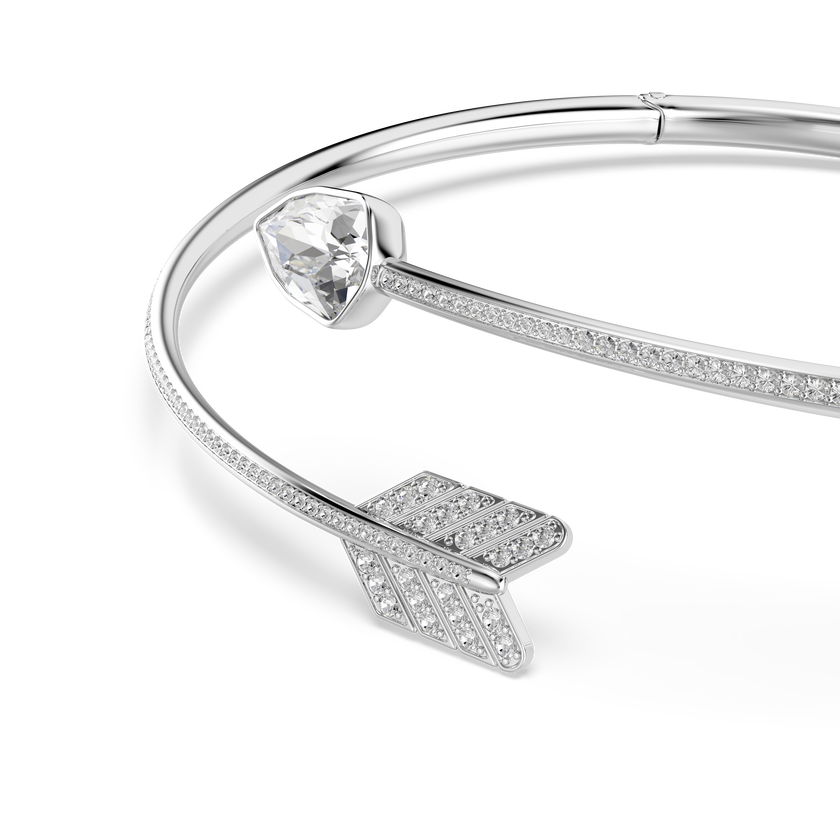 swarovski عقد شوكر idyllia، قطع متنوع، شكل سهم، لون أبيض، طلاء روديوم