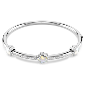 swarovski سوار chroma، قطع متنوع، شكل نجمة، لون أبيض، طلاء روديوم