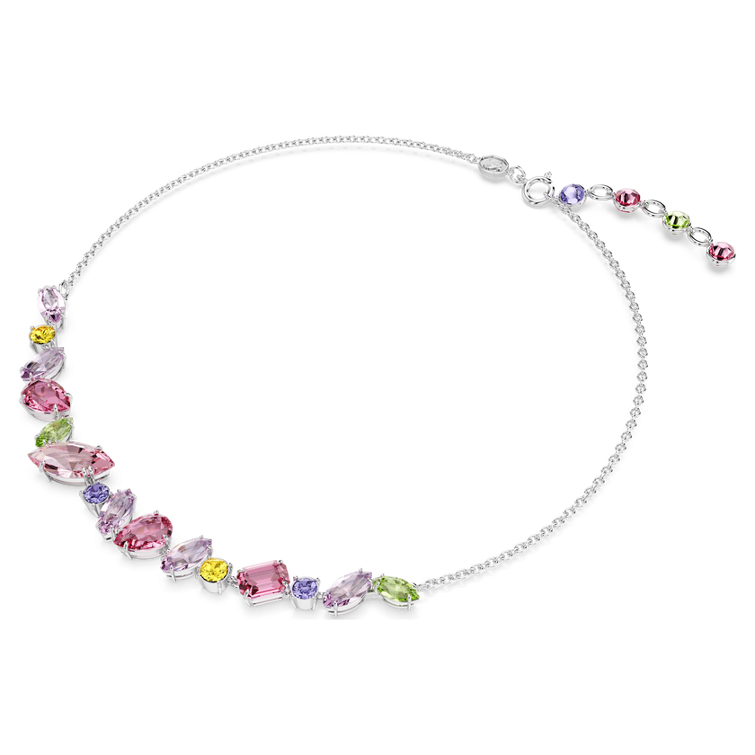 swarovski عقد gema، قطع متنوع، ألوان متعددة، طلاء روديوم