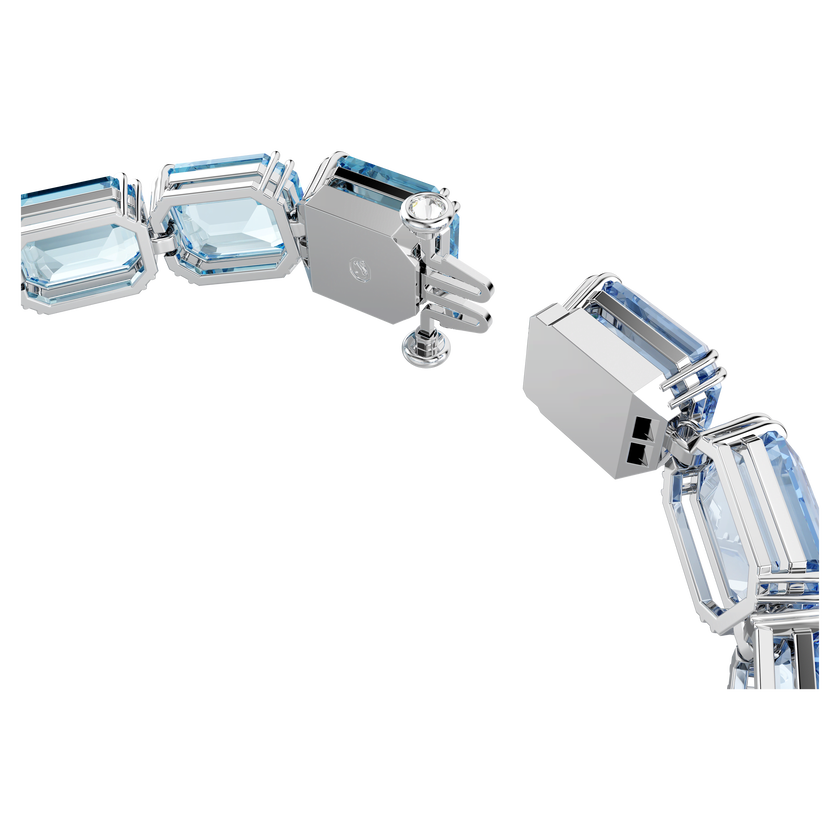 swarovski سوار millenia، قطع مثمن، لون متدرج، لون أزرق، طلاء روديوم