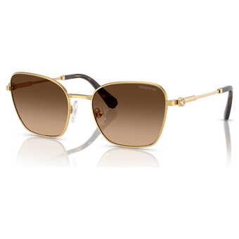 swarovski نظارة شمسية، شكل مربع، sk7029، لون ذهبي