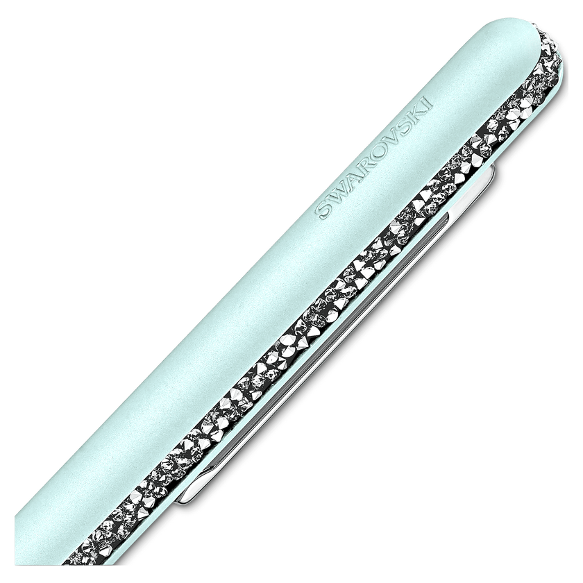 swarovski قلم حبر جاف crystal shimmer، لون أخضر فاتح، طلاء كروم