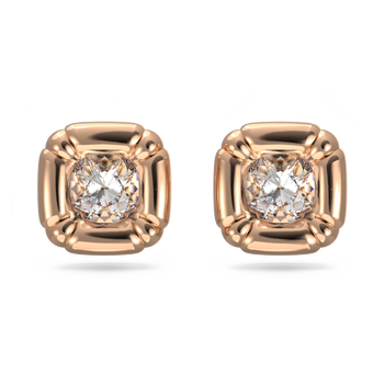 swarovski أقراط dulcis، مزدانة بكريستالات مربعة بحواف دائرية