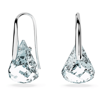 swarovski أقراط متدلية lunar، لون أزرق، طلاء روديوم
