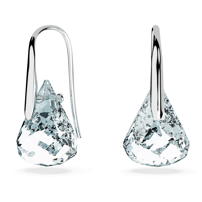 swarovski أقراط متدلية lunar، لون أزرق، طلاء روديوم