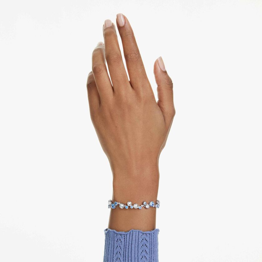 swarovski سوار constella، قطع متنوع، لون أزرق، طلاء روديوم