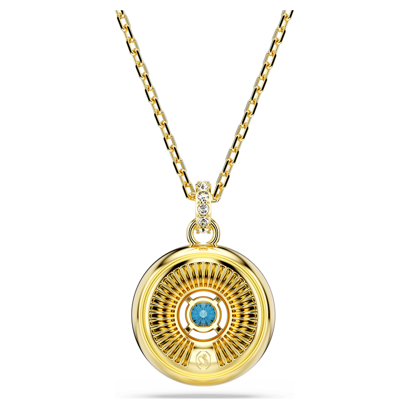 swarovski قلادة symbolica، حلية على شكل عين الحسود، حجم صغير، ألوان متعددة، طلاء باللون الذهبي