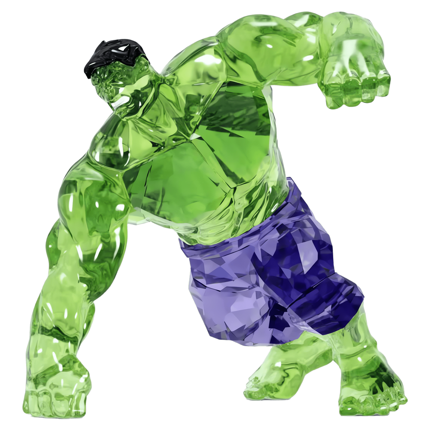 swarovski مجسم hulk، مجموعة marvel
