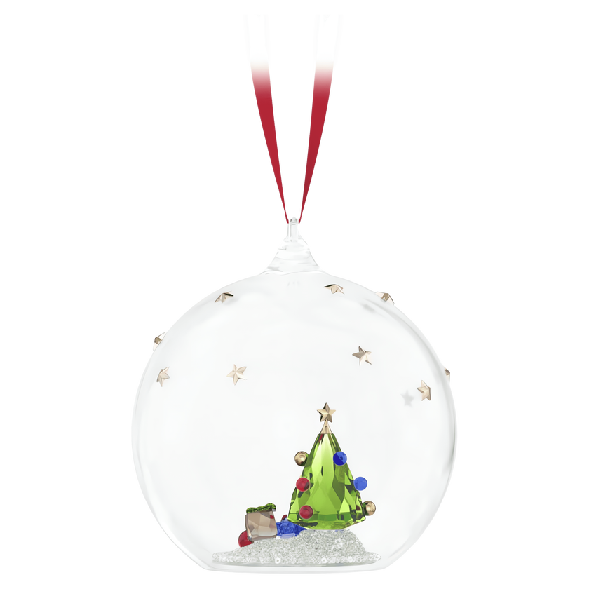 swarovski كرة زينة holiday cheers على شكل شجرة وهدايا