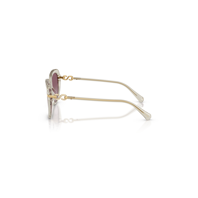 swarovski نظارات شمسية، شكل فراشة، sk6073، لون بيج