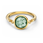خاتم Tahlia، لون أخضر، طلاء بالون الذهبي