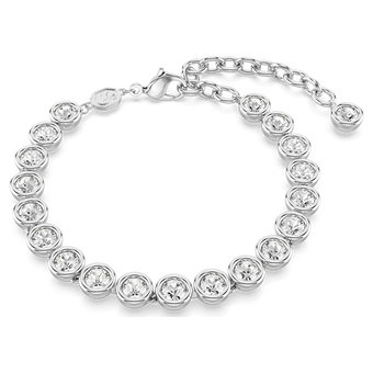 swarovski سوار imber، قطع مُستدير، لون أبيض، طلاء روديوم