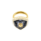 خاتم ‎كوكتيل Magnetic‏،‎ متعدد‎ الألوان،‎ بطلاء‎ ذهبي