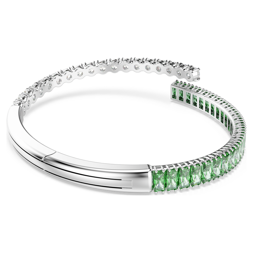 swarovski سوار matrix، قطع متنوع، لون أخضر، طلاء روديوم