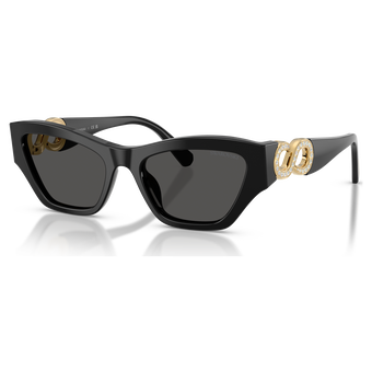 swarovski نظارات شمسية، شكل كات آي، sk6076، لون أسود
